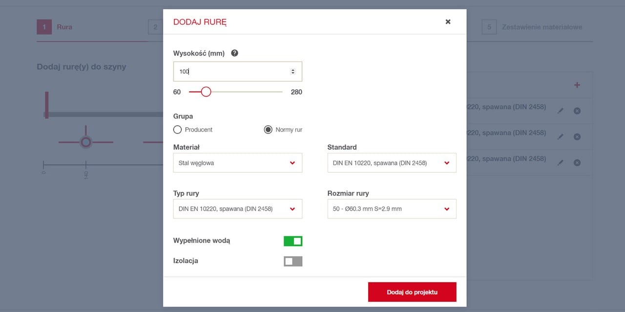 Channel Calculator - wstępnie zdefiniowany obiekt