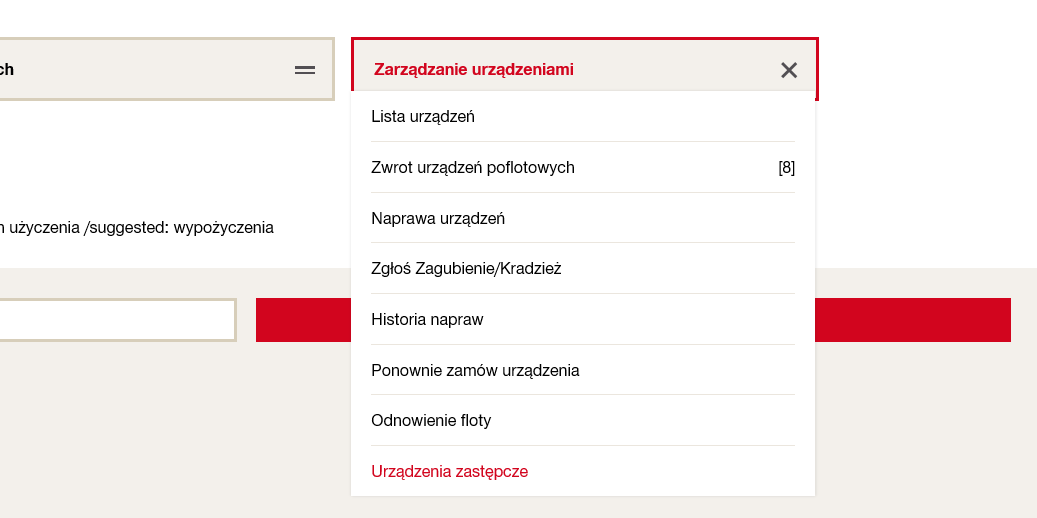 Meine Hilti Geräte: Rückgabe Miet- und Leihgeräte Schritt 1
