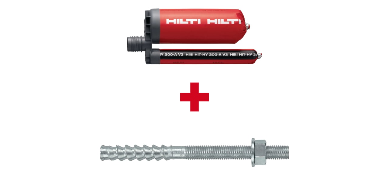 Injektionsmörtel HY200-A V3 mit Ankerstange HIT-Z