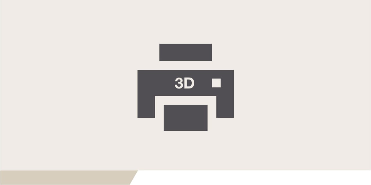 Ilustracja przedstawiająca drukarkę 3D.