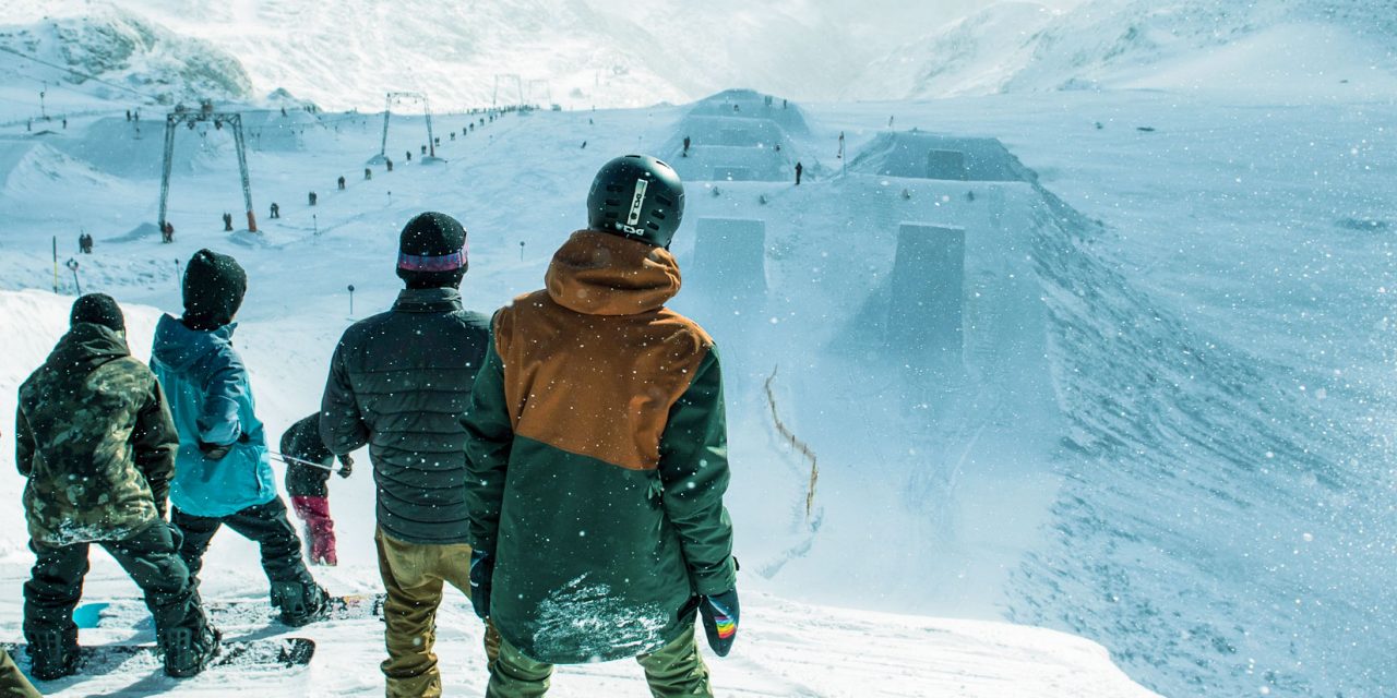 Sesje Prime Park w Freestyle Park na lodowcu Stubai Glacier