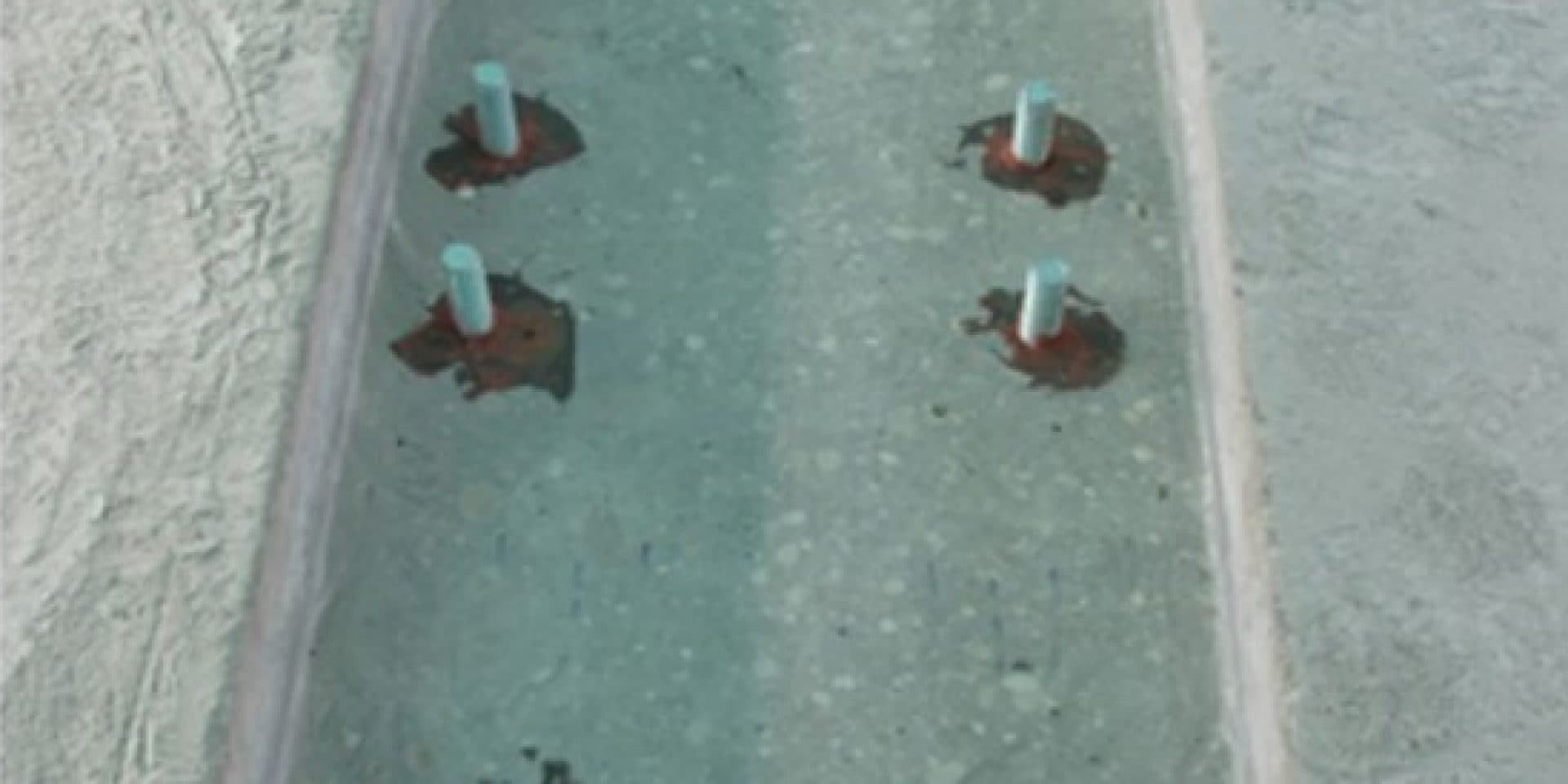 HIT RE 500 - wklejanie prętów gwintowanych w celu zamocowania szyn po których będzie się poruszała suwnica do przeładunku kontenerów