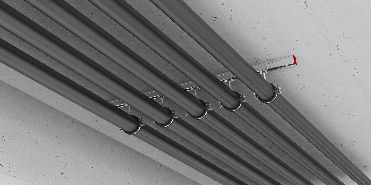 Wsporniki infrastruktury mechanicznej, elektrycznej i wodnej Hilti
