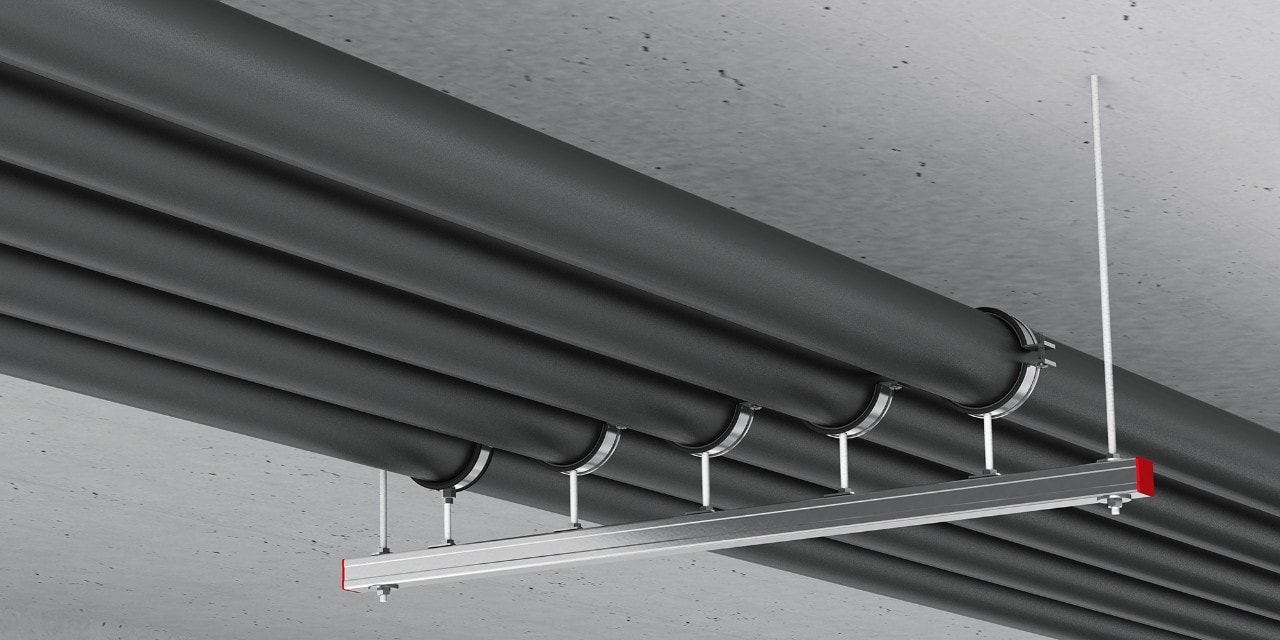 Wsporniki infrastruktury mechanicznej, elektrycznej i wodnej Hilti