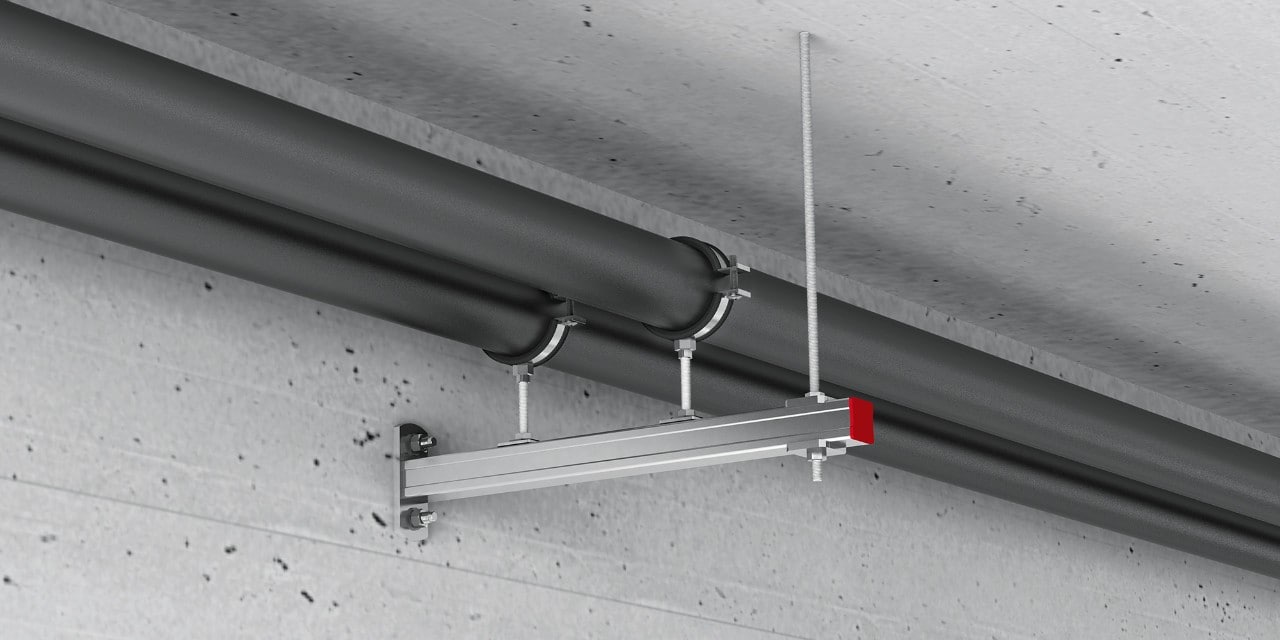 Wsporniki infrastruktury mechanicznej, elektrycznej i wodnej Hilti