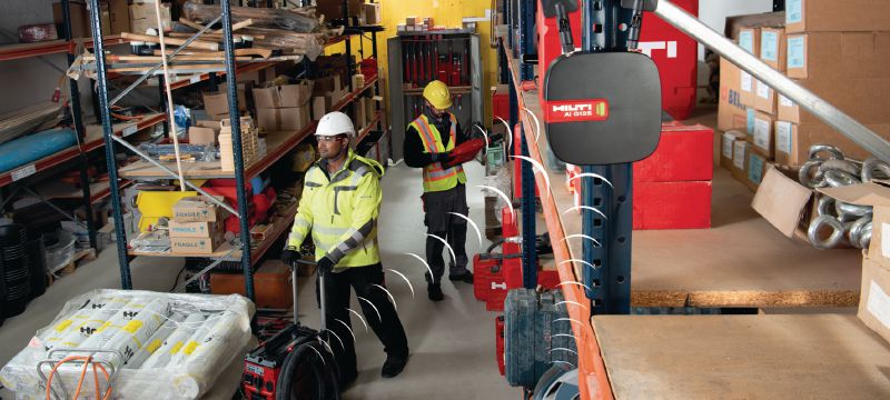 Bramka Bluetooth AI G125 Bramka Bluetooth to kompleksowe rozwiązanie do śledzenia zasobów magazynowych i zarządzania nimi (Hilti ON!Track) Aplikacje 1
