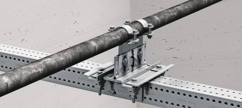 Płytka adaptera MT-FPS Płytka adaptera do mocowania podpór rur innych firm do belek Hilti MT Aplikacje 1