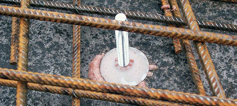 Tarcza z tworzywa sztucznego HIW-SD Plastikowa zaślepka do kotew wklejanych Aplikacje 1