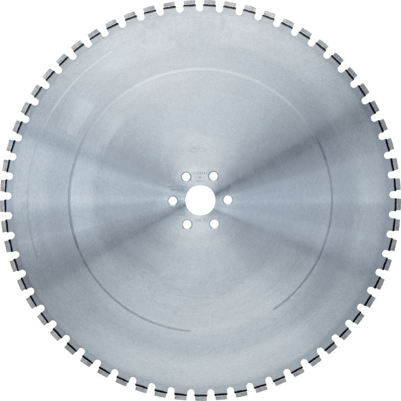 Tarcza do piły ściennej SPX MCL Equidist (60H: pasuje do narzędzi Hilti i Husqvarna®) Najwytrzymalsza tarcza do pił ściennych (15 kW) charakteryzująca się dużą prędkością cięcia oraz zwiększoną trwałością przy wykonywaniu prac w betonie zbrojonym (trzpień 60H pasuje do pił ściennych Hilti i Husqvarna®)