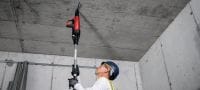 Uchwyt X-SCO/N do sufitów podwieszanych Uchwyt do sufitów podwieszanych, umożliwiający szybkie i łatwe mocowanie do betonu bez wiercenia Aplikacje 2