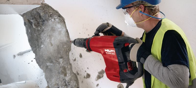 Młot wyburzeniowy TE 800-AVR Bardzo mocny młot wyburzeniowy (rodzaj uchwytu narzędziowego: TE-S) do ciężkich prac z aktywną redukcją drgań (AVR) Aplikacje 1