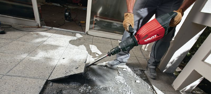 Dłuta do płytek TE-S TI Samoostrzące dłuta do usuwania płytek TE-S, do zeskrobywania materiałów z powierzchni Aplikacje 1