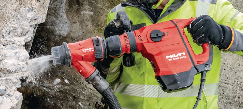 Młot dłutujący TE 500-AVR SDS-Max Uniwersalny młot wyburzeniowy, z uchwytem SDS Max (TE-Y), do lekkiego dłutowania w betonie i murze, wyposażony w aktywny system tłumienia wibracji (AVR) Aplikacje 1