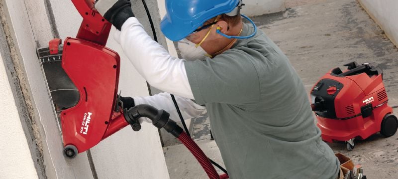 Przecinarka elektryczna DCH 300 Ręczna przecinarka elektryczna przeznaczona do cięcia betonu, muru i metalu o grubości maks. 120 mm Aplikacje 1
