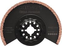 Brzeszczot do Multitool, do fug Brzeszczot z segmentami z węglika do Multitool, do cięcia zaprawy i fug