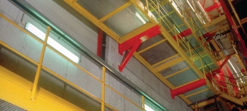 Kotwa samopodcinająca HDA-T Najwytrzymalsza kotwa podcinająca do montażu przelotowego, do obciążeń dynamicznych (ocynkowana) Aplikacje 1