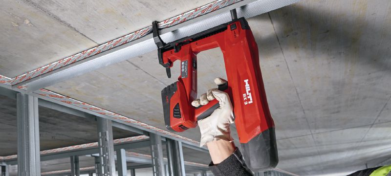 Uszczelnienie ogniochronne do profili płyt gipsowo-kartonowych CFS-TTS E Szybkie, łatwe i czyste wykonywanie uszczelnień ogniochronnych dylatacji między ścianą a stropem oraz połączeń przesuwnych Aplikacje 1