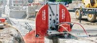 Piła ścienna DST 20-CA 2. generacji Elektryczna piła ścienna do dużych prac, z prowadnicą i zintegrowanym sterownikiem elektronicznym (bez zewnętrznej skrzynki elektrycznej) Aplikacje 3