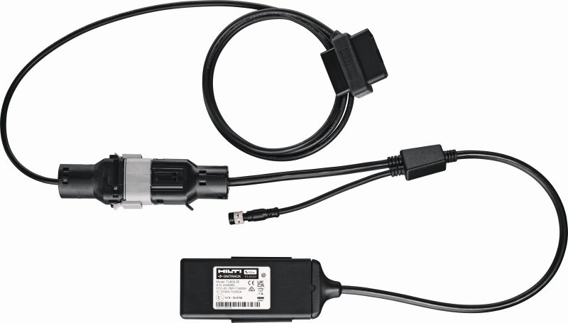 Zarządzanie zapasami w samochodzie dostawczym Bramka Bluetooth do pojazdów to kompleksowe rozwiązanie do śledzenia lokalizacji samochodu dostawczego i znajdujących się w nim zapasów (Hilti ON!Track)
