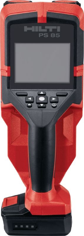 Detektor PS 85 Łatwy w użyciu skaner do ścian i wykrywacz przedmiotów, pozwalający zapobiegać kolizjom podczas wiercenia lub cięcia w pobliżu przedmiotów wewnątrz materiału