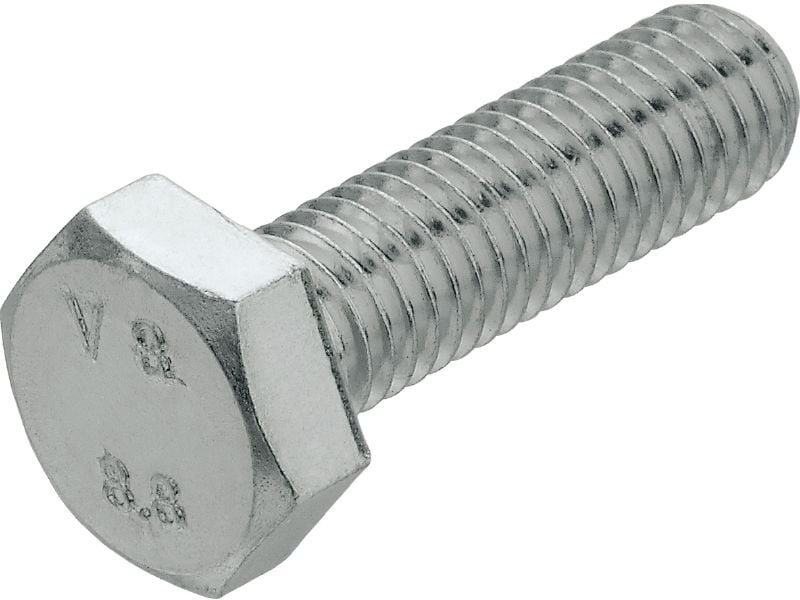 Śruba z łbem sześciokątnym (A4) wg DIN 933 Śruba z łbem sześciokątnym, ze stali nierdzewnej (A4), zgodna z normą DIN 933