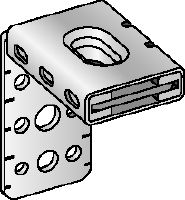 Podpora kanałów wentylacyjnych MVA-LC Ocynkowany łącznik kątowy wentylacyjny, do mocowania lub zawieszania kanałów wentylacyjnych