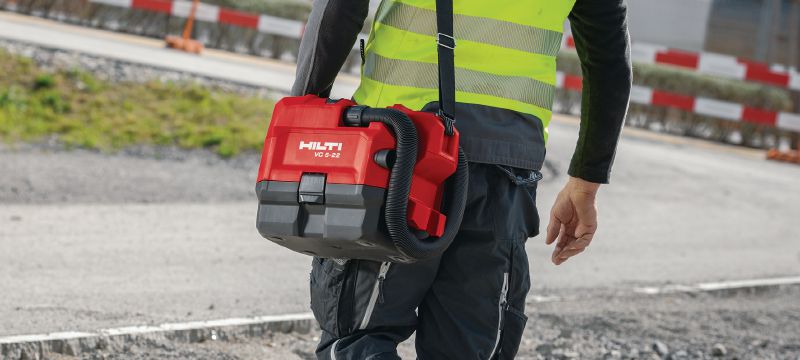 Odkurzacz akumulatorowy VC 5-22 Kompaktowy, przenośny akumulatorowy odkurzacz do szybkiego oczyszczania miejsca budowy i warsztatów (platforma akumulatorowa Nuron) Aplikacje 1