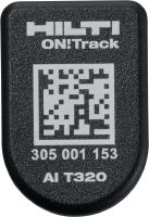 Inteligentny tag AI T320 ON!Track Bluetooth® Wytrzymały tag aktywny do śledzenia lokalizacji sprzętu budowlanego i zapotrzebowania na sprzęt tylko za pośrednictwem systemu Hilti ON!Track 3 – zoptymalizuj zasoby i zaoszczędź czas potrzebny na zarządzanie nimi