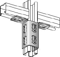 Łącznik do szyn MQV-2/2 D Ocynkowany galwanicznie elastyczny łącznik do szyn do konstrukcji dwuwymiarowych