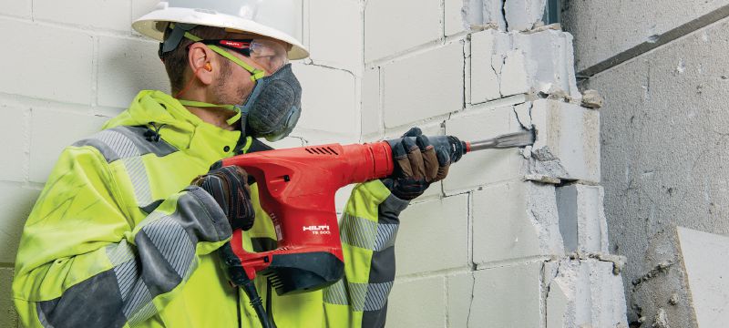Młot dłutujący TE 500 SDS-Max Wytrzymały młot wyburzeniowy, z uchwytem SDS Max (TE-Y), do lekkiego dłutowania w betonie i murze Aplikacje 1