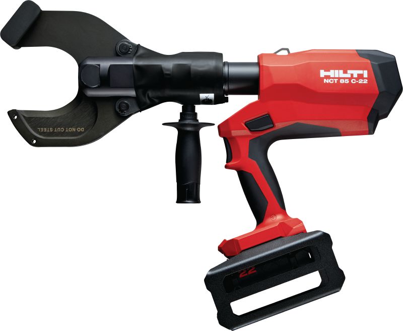 Akumulatorowe nożyce NCT 85 C-22 do kabli miedzianych/aluminiowych Akumulatorowe nożyce z rękojeścią pistoletową do kabli miedzianych i aluminiowych o średnicy do 3,2 │80 mm (platforma akumulatorowa Nuron)