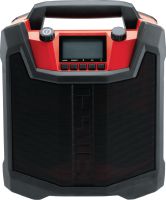 Radio budowlane RC 4/36-DAB Solidne radio budowlane z tagiem DAB do parowania interfejsu Bluetooth®, wyposażone w prostownik do ładowania akumulatorów litowo-jonowych Hilti o napięciu 12 V – 36 V