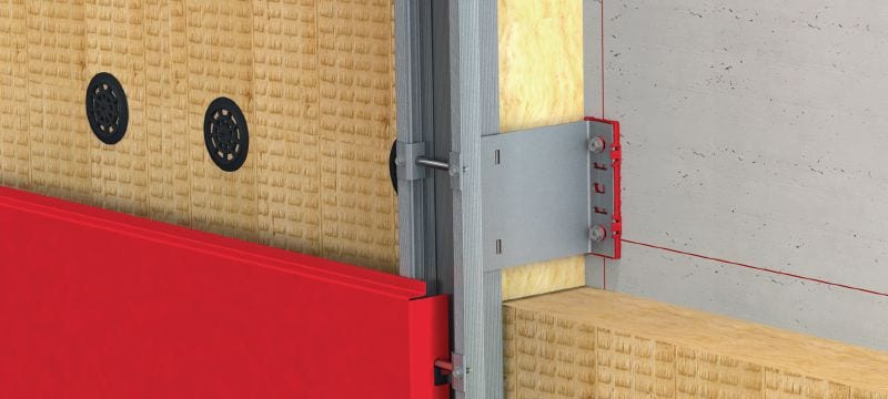 Konsola FOX VI L Uniwersalna konsola ścienna do montażu podkonstrukcji fasad Aplikacje 1