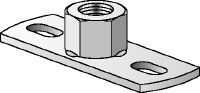 MGL 2-R Płyta podstawy ze stali nierdzewnej (A4) do małych obciążeń przeznaczona do mocowania prętów gwintowanych metrycznych z wykorzystaniem dwóch punktów kotwienia