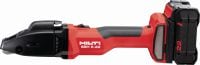 Akumulatorowe nożyce szczelinowe SSH 6-22 Akumulatorowe nożyce szczelinowe do szybkiego cięcia blach i profili do 2,5 mm │12 ga – z dołączonymi ostrzami Hilti SSH CS (platforma akumulatorowa Nuron)