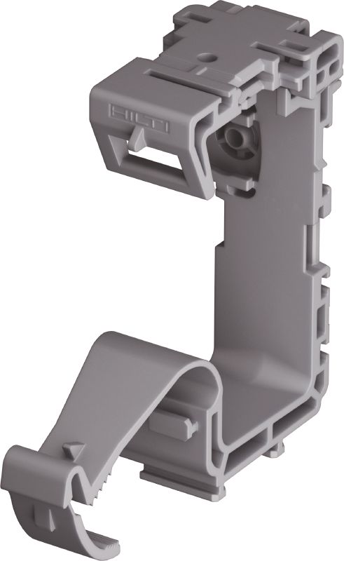 Uchwyt kabla X-ECH MX (02) Plastikowy uchwyt do wiązek kabli zoptymalizowany do gwoździ magazynkowanych oraz odpowiedni do różnorodnych metod montażu i materiałów podłoża