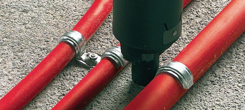 Uchwyt kablowy FB Uchwyt kablowy do mocowania pojedynczych rur izolowanych do zastosowań w branży mechanicznej Aplikacje 1