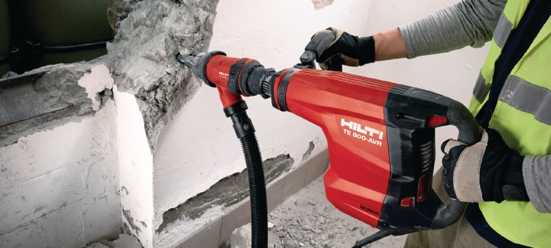 Młot wyburzeniowy TE 800-AVR Bardzo mocny młot wyburzeniowy (rodzaj uchwytu narzędziowego: TE-S) do ciężkich prac z aktywną redukcją drgań (AVR) Aplikacje 1