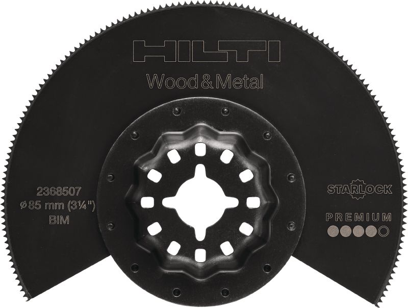 Ostrza - brzeszczot do Multitool Brzeszczot z segmentami bimetalicznymi do Multitool, do cięcia drewna z gwoździami, tworzyw sztucznych i metalu
