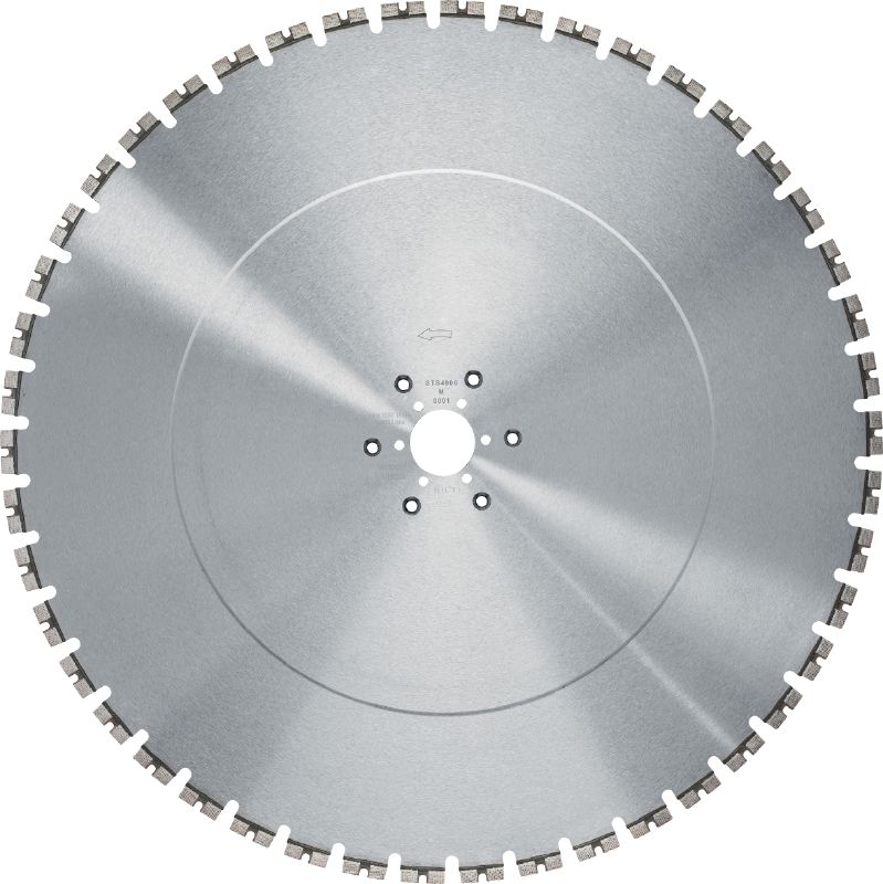 Tarcza do piły ściennej SPX MCS Equidist (60Y: pasuje do Tyrolit®) Najwytrzymalsza tarcza do pił ściennych (15 kW) charakteryzująca się dużą prędkością cięcia oraz zwiększoną trwałością przy wykonywaniu prac w betonie zbrojonym (trzpień 60Y pasuje do pił ściennych Tyrolit®)