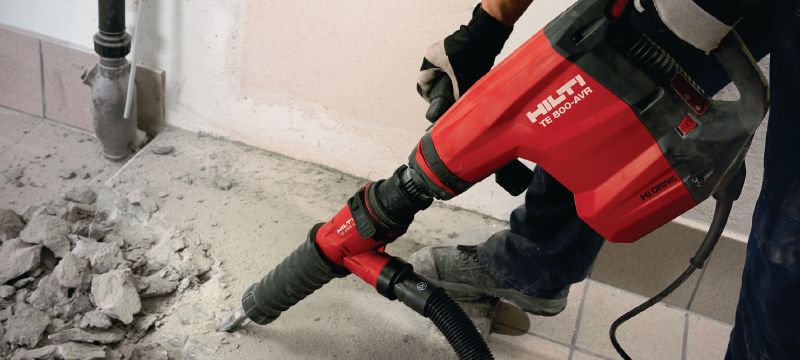 Młot wyburzeniowy TE 800-AVR Bardzo mocny młot wyburzeniowy (rodzaj uchwytu narzędziowego: TE-S) do ciężkich prac z aktywną redukcją drgań (AVR) Aplikacje 1