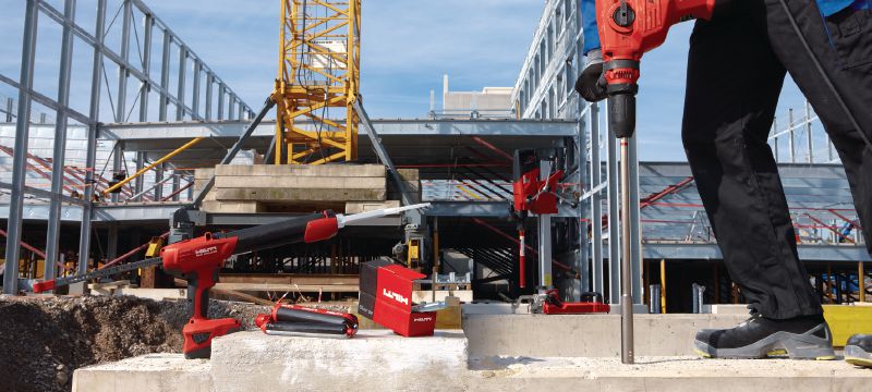 Narzędzie do szorstkowania otworów TE-YRT Narzędzie do gradowania gładkich otworów w betonie wykonywanych diamentowym wiertłem koronowym Aplikacje 1