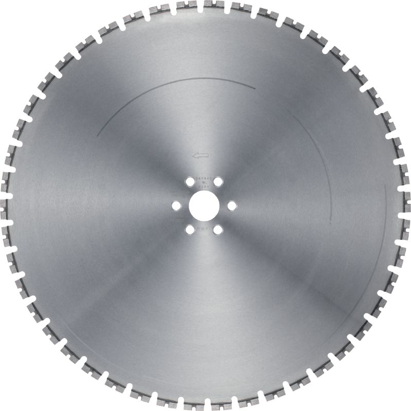Cicha tarcza do piły ściennej SPX MCS Equidist (60H: pasuje do narzędzi Hilti i Husqvarna®) Najwytrzymalsza tarcza do pił ściennych (15 kW) charakteryzująca się dużą prędkością, zwiększoną trwałością oraz niższym poziomem hałasu (trzpień 60H pasuje do pił ściennych Hilti i Husqvarna®)