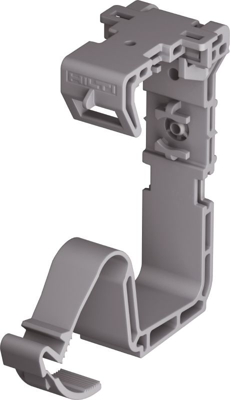 Uchwyt kabla X-ECH MX (02) Plastikowy uchwyt do wiązek kabli zoptymalizowany do gwoździ magazynkowanych oraz odpowiedni do różnorodnych metod montażu i materiałów podłoża