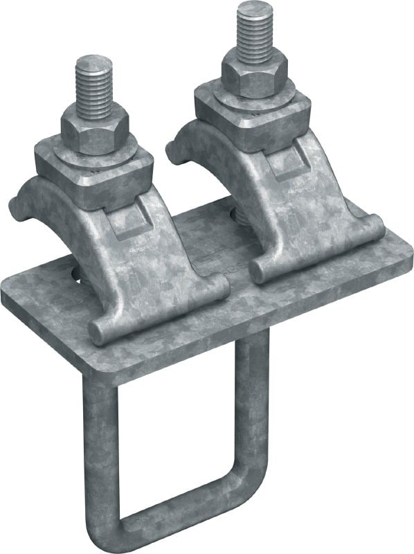 Klamra dźwigara MT-BC-GS T OC Klamra dźwigara do mocowania belek MT-70 i MT-80 do stalowych dźwigarów, do stosowania na zewnątrz, przy małym stężeniu zanieczyszczeń