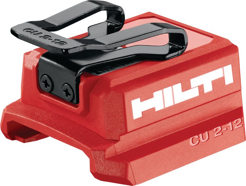 Adapter USB CU 2-12 do akumulatorów Hilti 12 V Adapter USB do akumulatorów Hilti 12 V, do ładowania tabletów, telefonów i innych urządzeń z portami USB-C lub USB-A