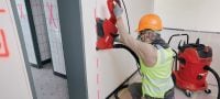 Odkurzacz budowlany VC 60M-X klasy M Bardzo wydajny odkurzacz do podłączania elektronarzędzi i sprzątania na budowie (na mokro i na sucho), ze zbiornikiem 60 l Aplikacje 2