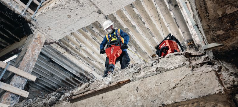 Odkurzacz akumulatorowy VC 10M-22 Akumulatorowy odkurzacz dużej mocy do odsysania pyłu na mokro/sucho z opcją odkurzacza plecakowego do odsysania pyłu z narzędzia, także dla wierteł rurowych – klasa M (platforma akumulatorowa Nuron) Aplikacje 1