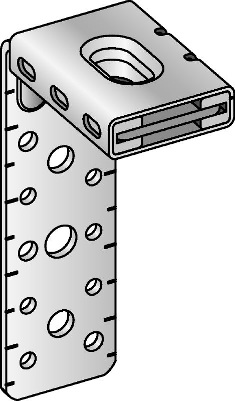 Podpora kanałów wentylacyjnych MVA-LC Ocynkowany łącznik kątowy wentylacyjny, do mocowania lub zawieszania kanałów wentylacyjnych