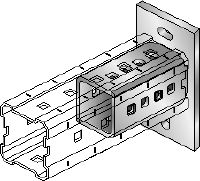 Stopa DIN 9021 M16 ocynkowana Płyta podstawy ocynkowana ogniowo, do mocowania belek MI-90 do betonu przy użyciu dwóch kotew